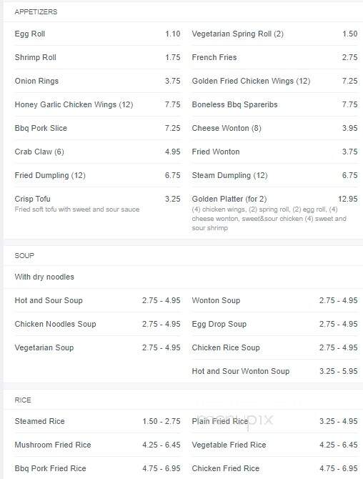 98 Super Panda - Collingwood, ON menu_pic