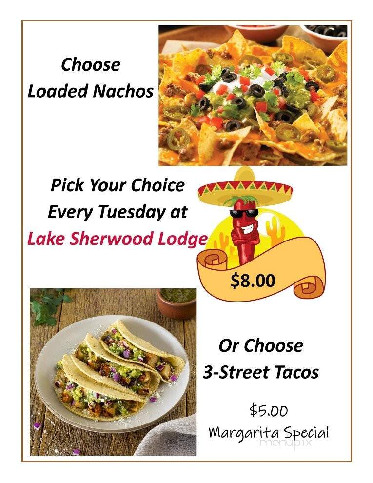 Lake Sherwood Lodge - Nekoosa, WI menu_pic