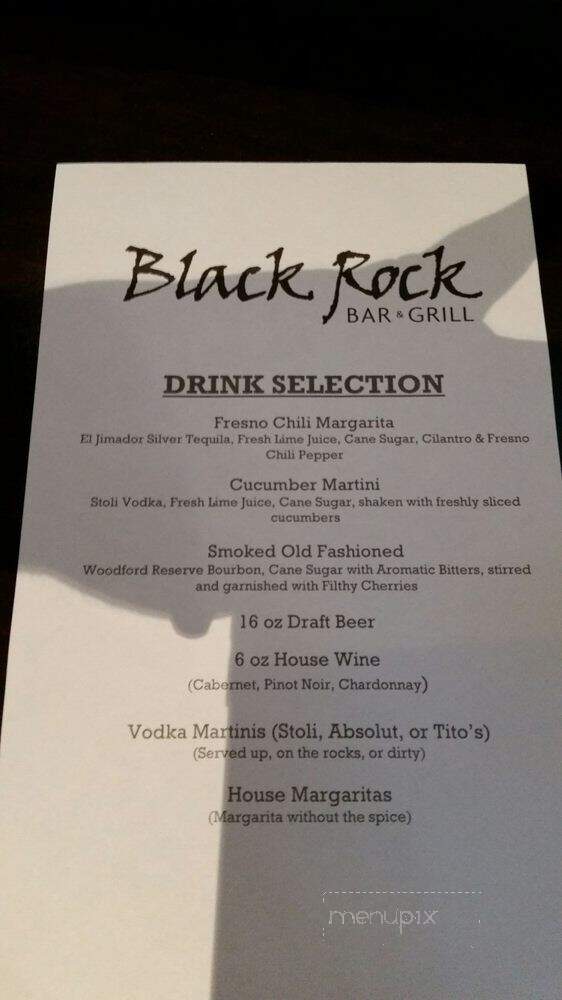 Black Rock Bar & Grill - Tampa, FL menu_pic