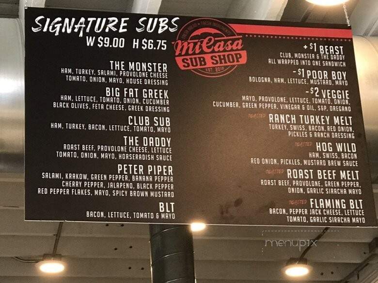 Micasa Sub Shop - Red Bud, IL menu_pic