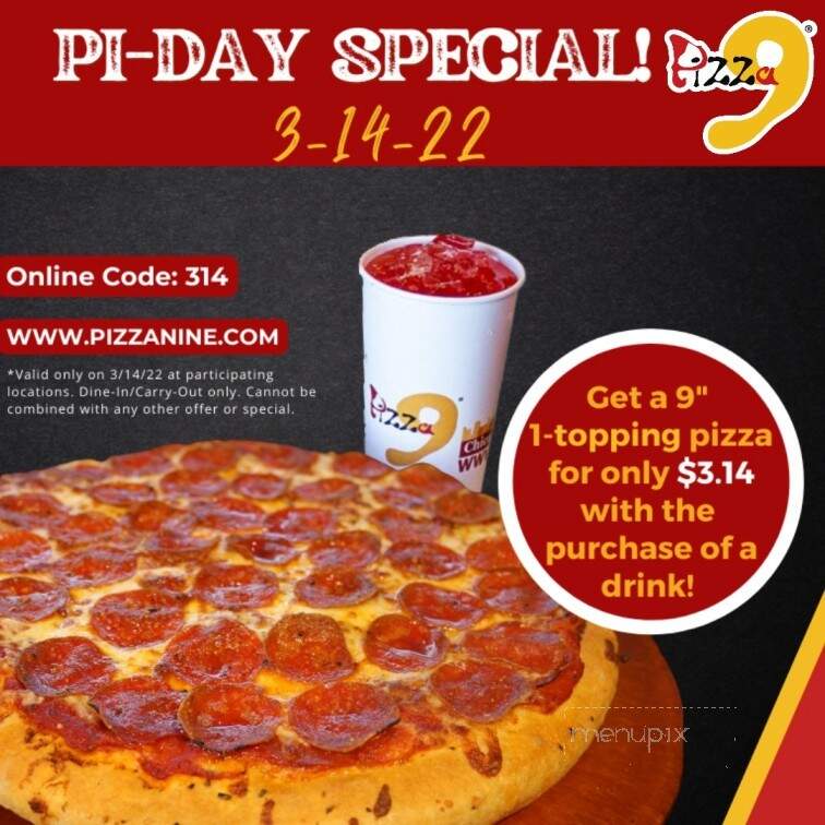 Pizza 9 - Gallup, NM menu_pic