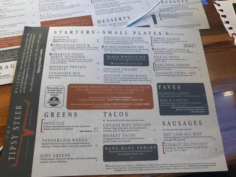 Invictus Brewing - Blaine, MN menu_pic