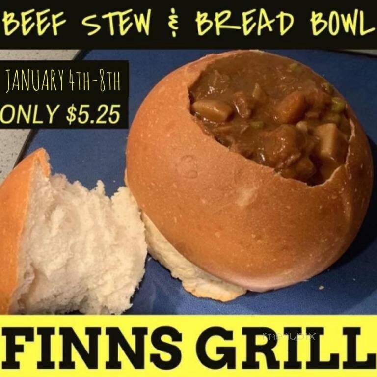 Finns Grill - Milan, IL menu_pic