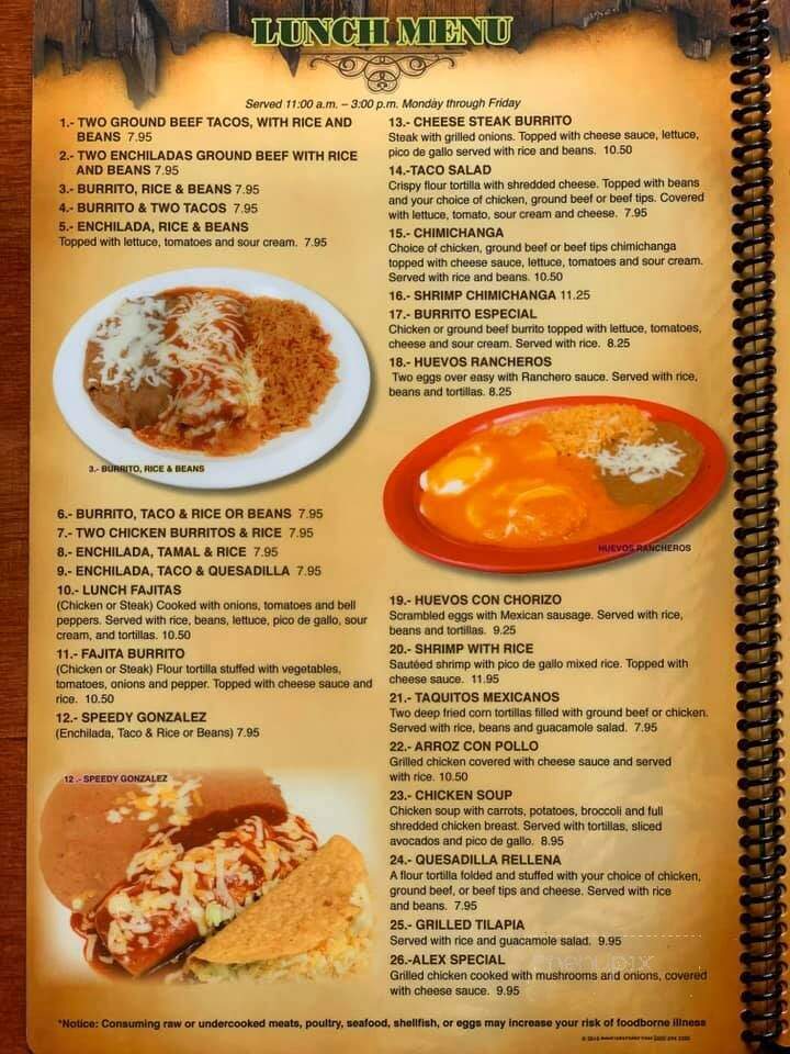 El Cerro Grande - Independence, KY menu_pic
