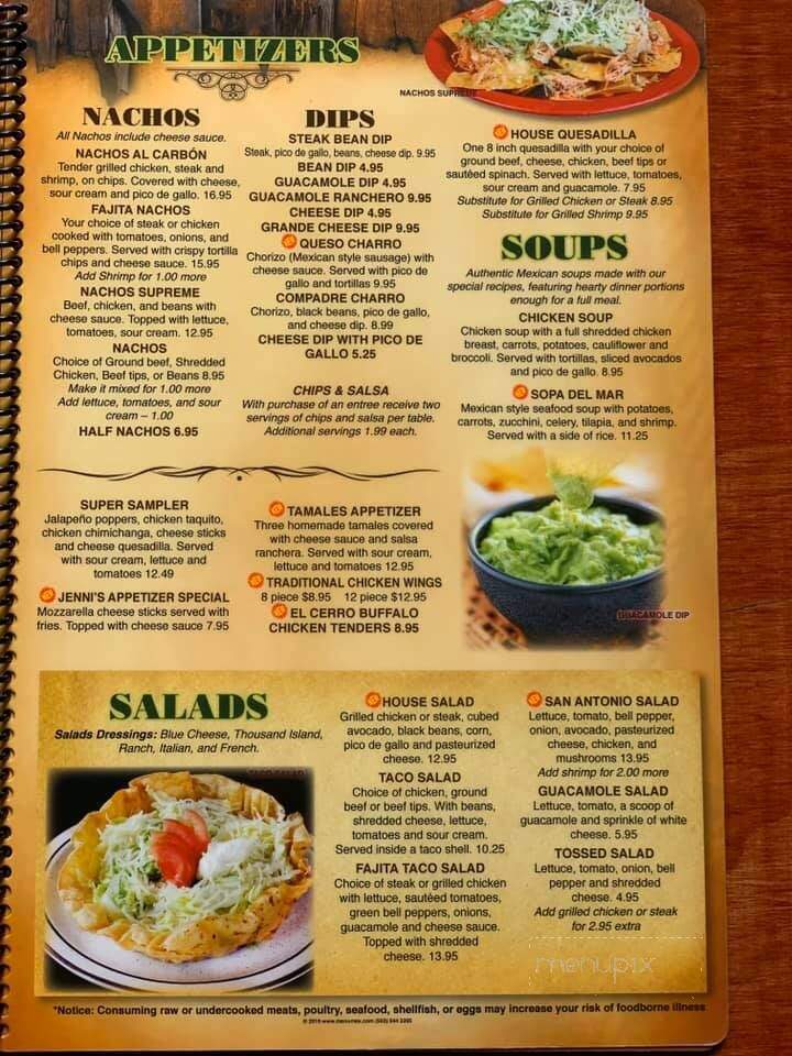 El Cerro Grande - Independence, KY menu_pic