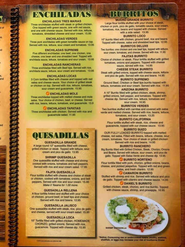 El Cerro Grande - Independence, KY menu_pic