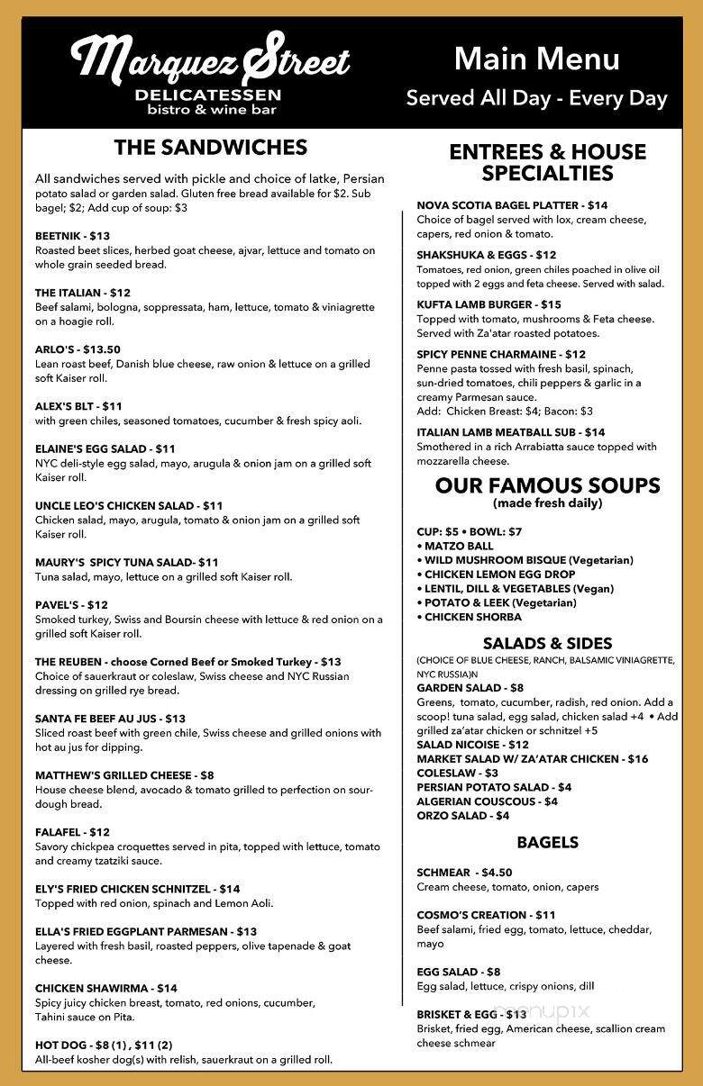Marquez Deli - Santa Fe, NM menu_pic
