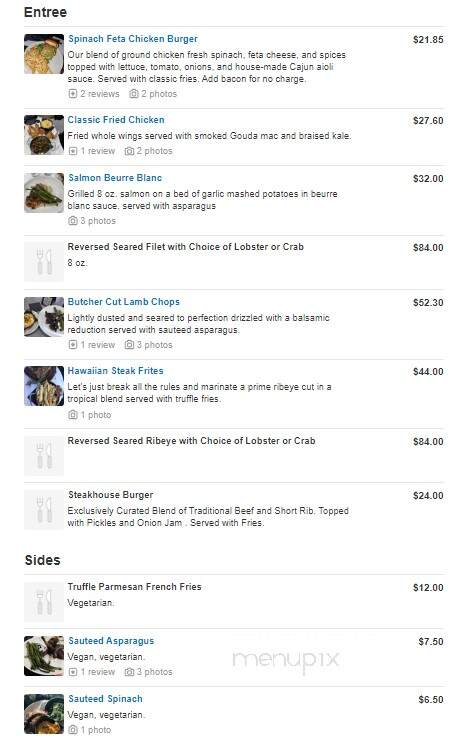 Table25 Fork + Wine - Douglasville, GA menu_pic
