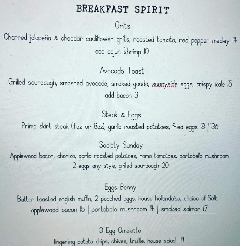 Salt Society - Scituate, MA menu_pic
