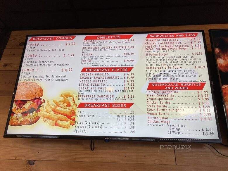 El Pollon II - Morgantown, WV menu_pic