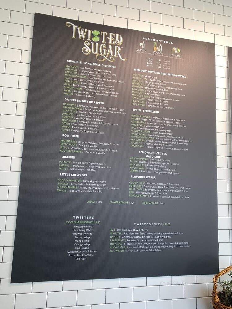 Twisted Sugar - Herriman, UT menu_pic