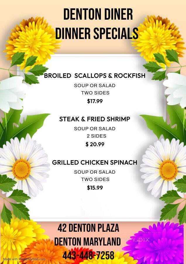 Denton Diner - Denton, MD menu_pic