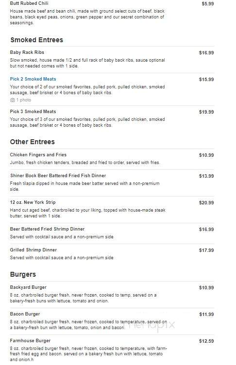 Butts BBQ - Fairborn, OH menu_pic