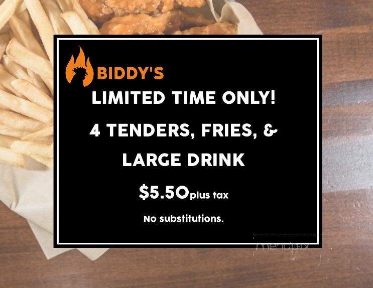 Biddy's - Covington, GA menu_pic