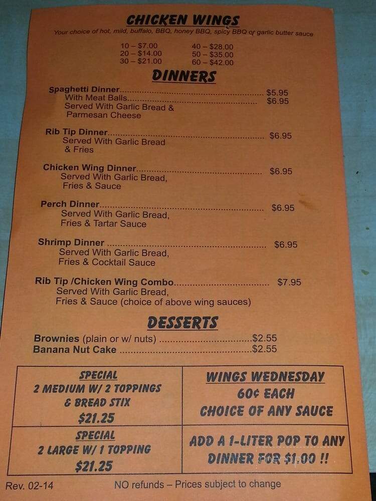 Verona Pizza - Hammond, IN menu_pic