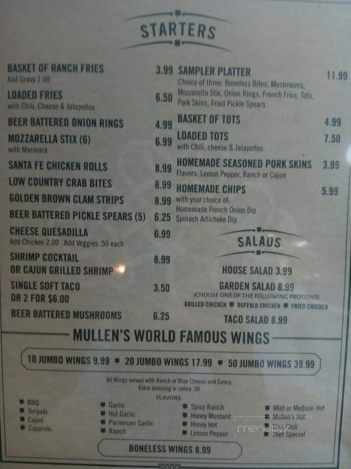 Mullen's Irish Pub & Grub - Seneca, SC