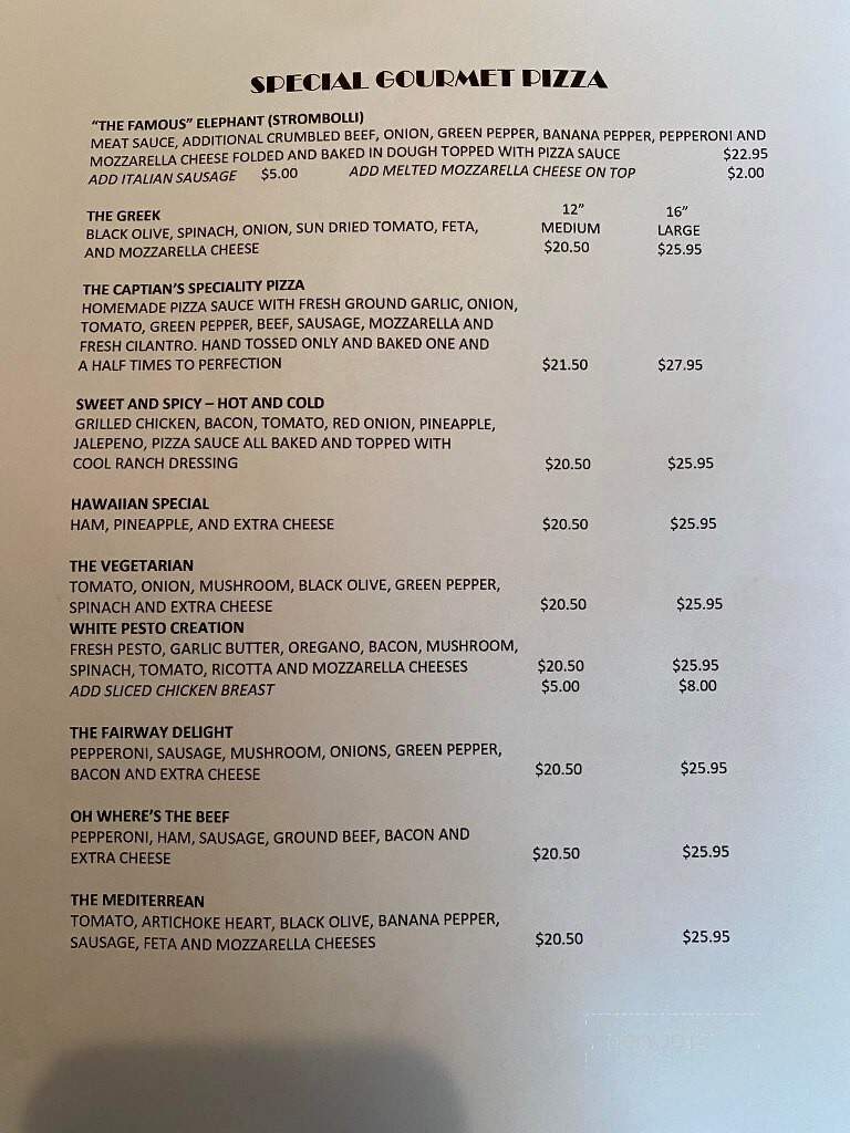 Luna Del Sol - Lake Lure, NC menu_pic