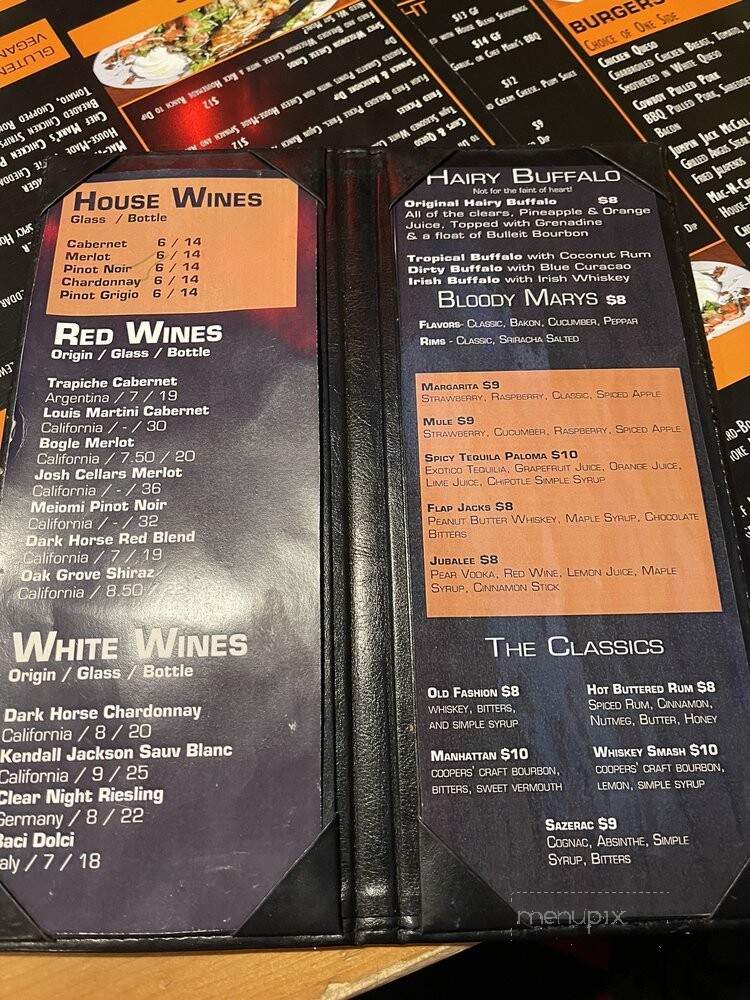 Mavericks Steaks & Cocktails - Deadwood, SD menu_pic