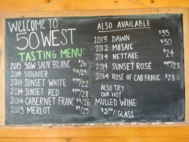 50 West Vineyard - Middleburg, VA menu_pic