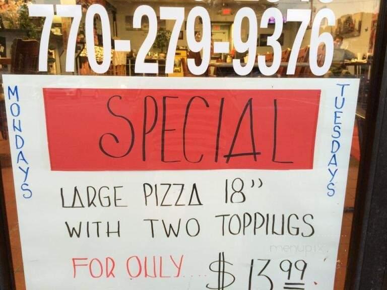 Izzy's NY Pizza - Lilburn, GA menu_pic