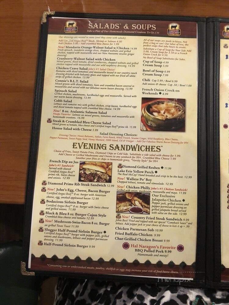 Green Diamond Grille & Pub - Barberton, OH menu_pic