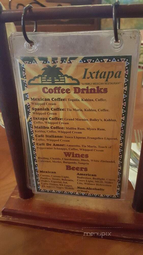 Ixtapa Mexican Restaurant - Stayton, OR menu_pic