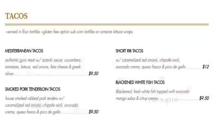 Harvest Restaurant - Oro Valley, AZ menu_pic