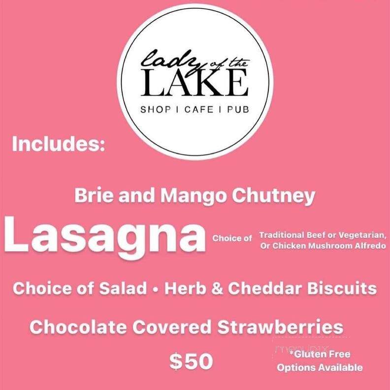 Lady of the Lake Cafe - Brandon, MB menu_pic