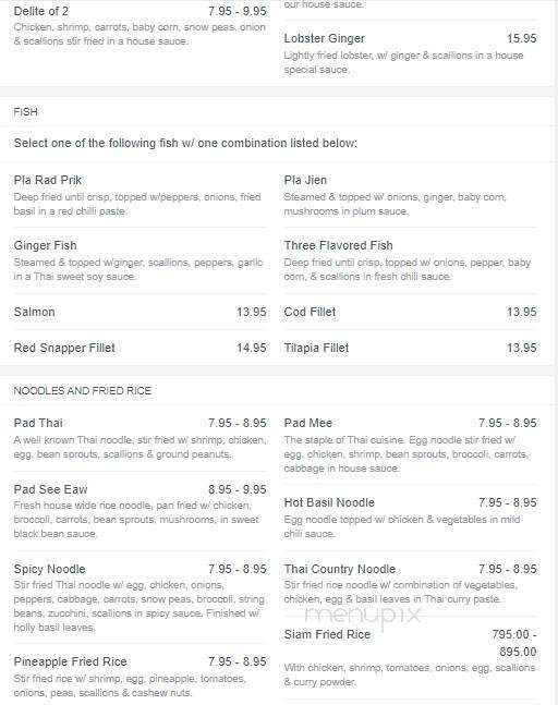 Thai Place Restaurant - Sturbridge, MA
