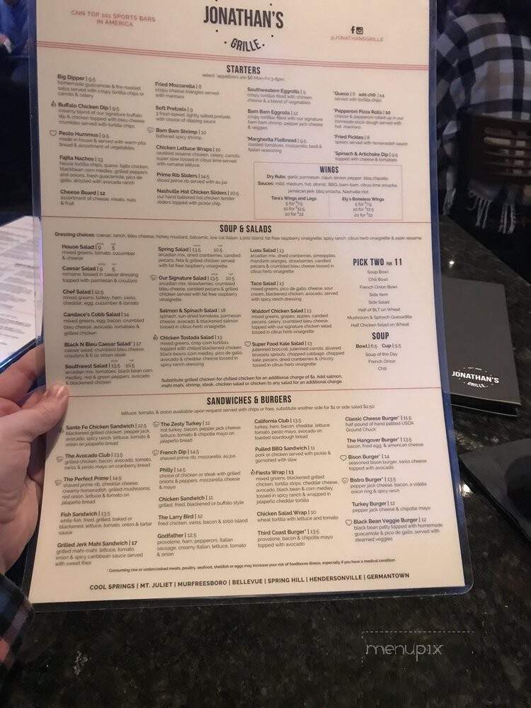 Jonathan's Grille - Mount Juliet, TN