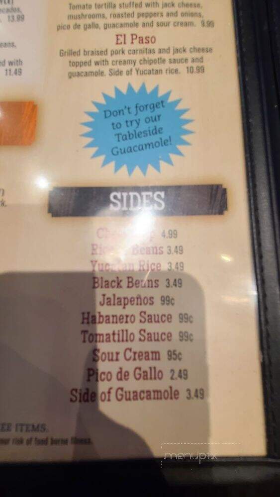 Coronado Mexican Kitchen - South Elgin, IL menu_pic