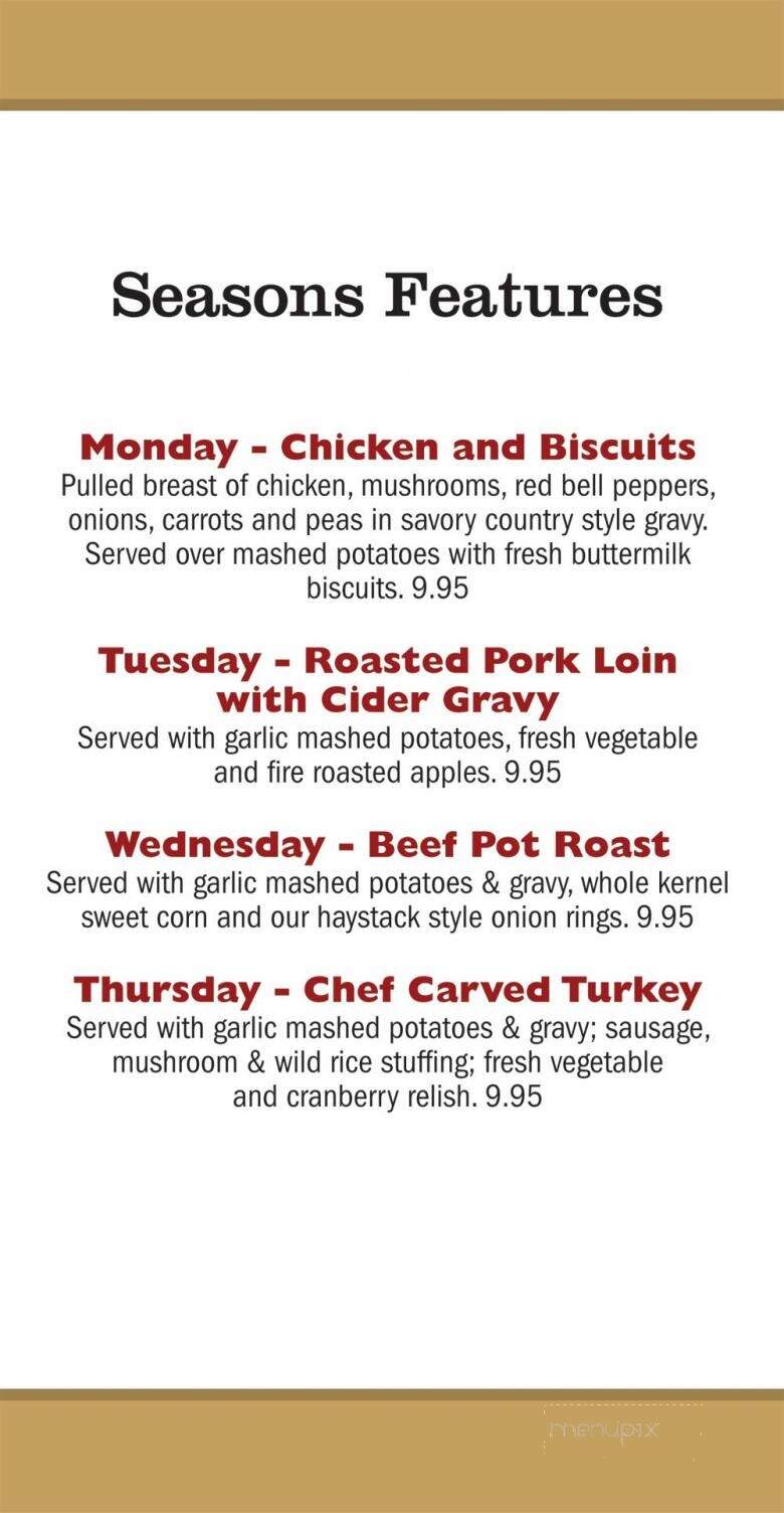 Milwaukee Grill Incorporated - Janesville, WI menu_pic