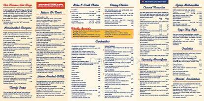 Saint's Restaurant - Southington, CT menu_pic