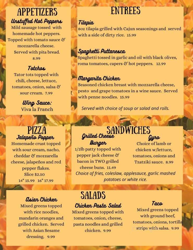 High Pointe - Niles, OH menu_pic