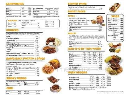 Buddy's BBQ - Kingston, TN menu_pic