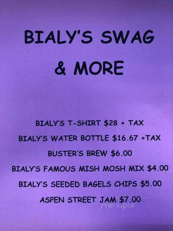Bialy's Bagels - Cleveland, OH menu_pic