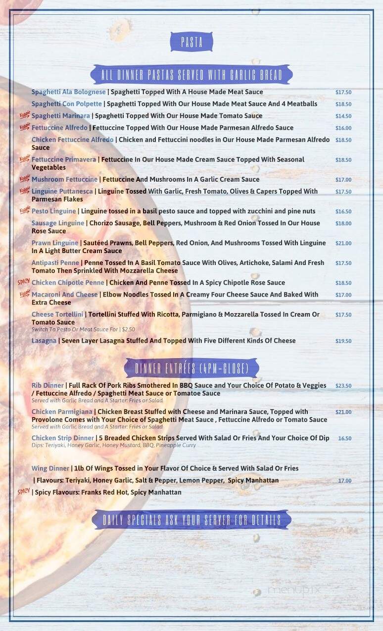 New York Style Pizza & Pasta - Nanaimo, BC menu_pic