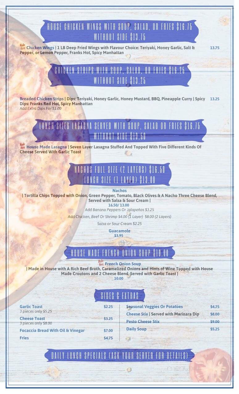 New York Style Pizza & Pasta - Nanaimo, BC menu_pic