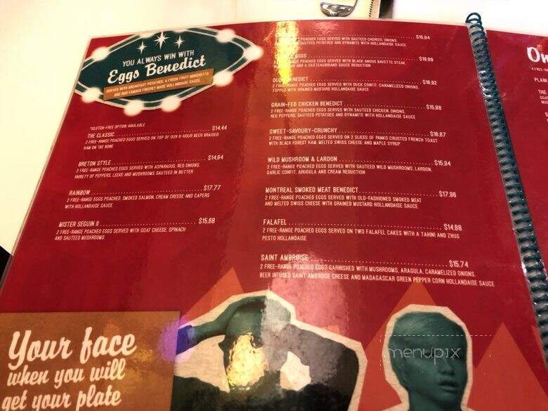 Restaurant L'Avenue - Montreal, QC menu_pic