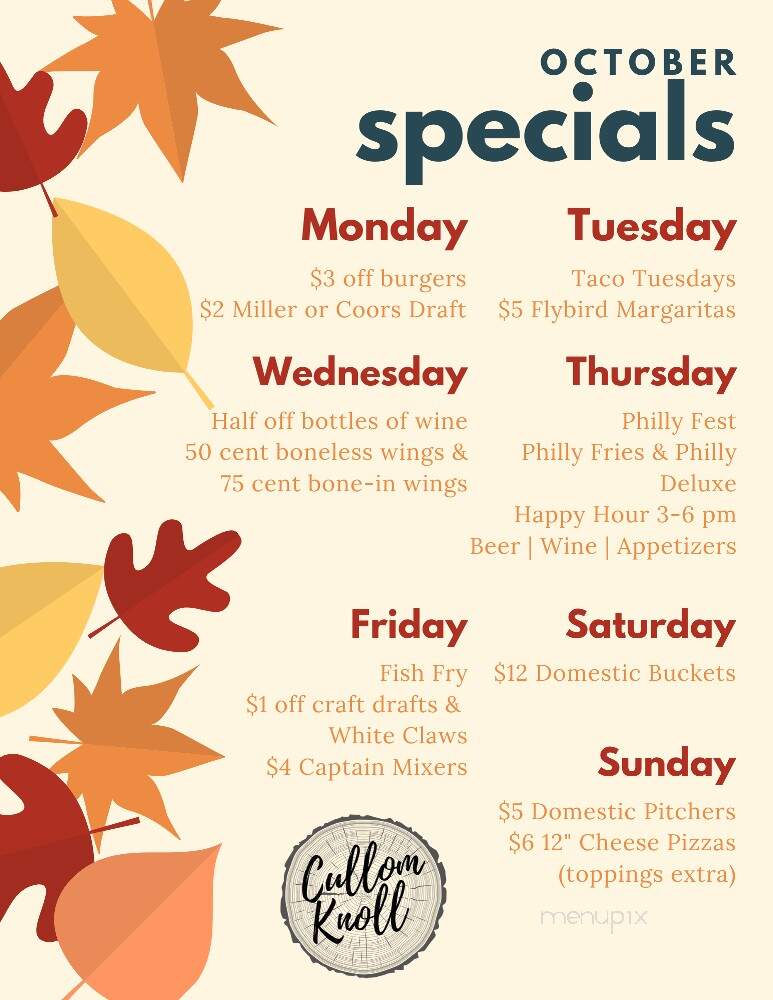 Cullom Knoll Inn & Restaurant - Mccullom Lake, IL menu_pic