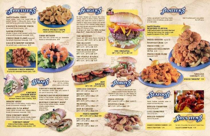 Peck's Seafood & Poboys - Slidell, LA menu_pic