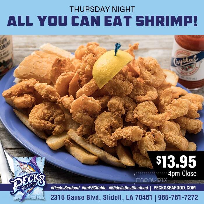 Peck's Seafood & Poboys - Slidell, LA menu_pic