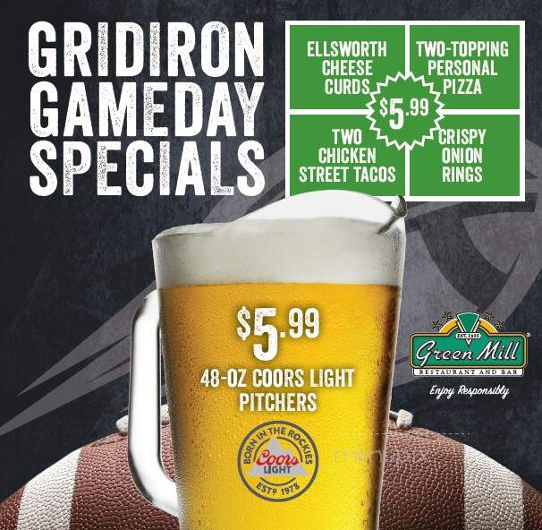 Green Mill Restaurant & Bar - Shoreview, MN menu_pic