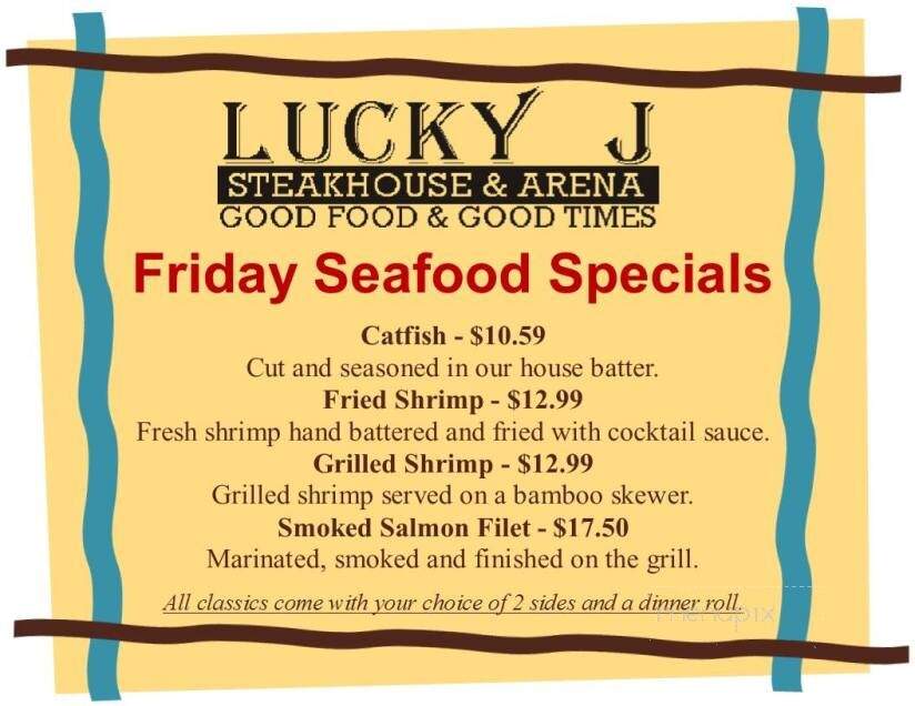 Lucky J Restaurant & Arena - Carthage, MO menu_pic