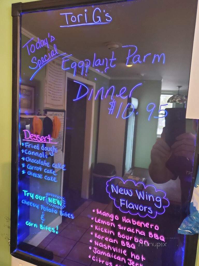 Tori G's - Catskill, NY menu_pic