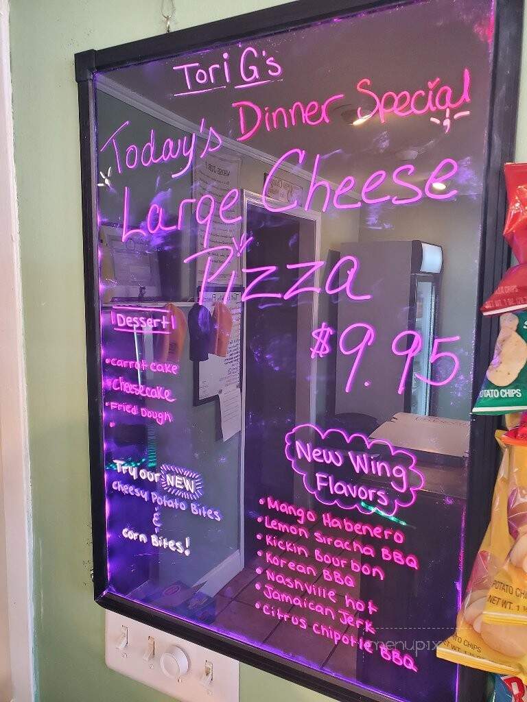 Tori G's - Catskill, NY menu_pic