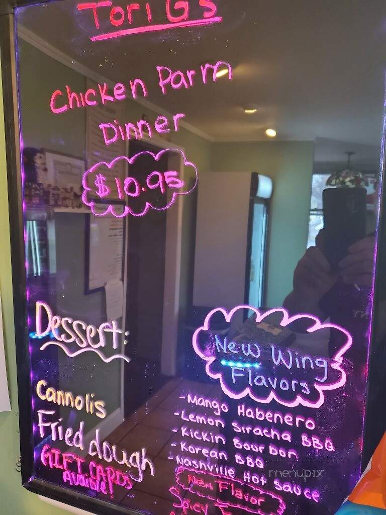 Tori G's - Catskill, NY menu_pic
