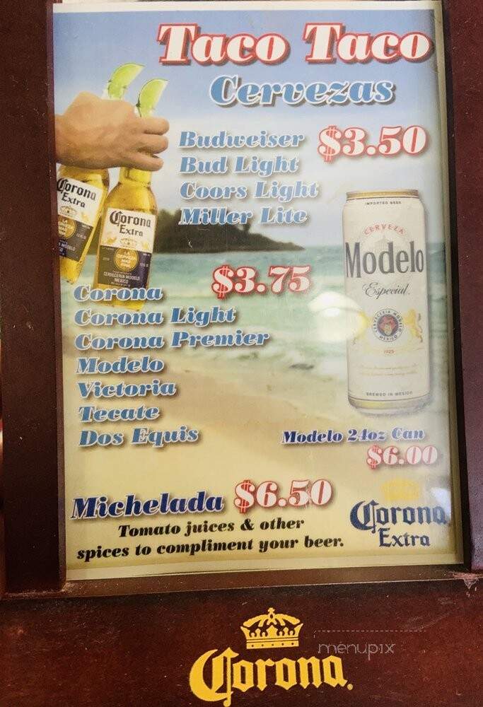 Taco Taco - Ogden, UT menu_pic