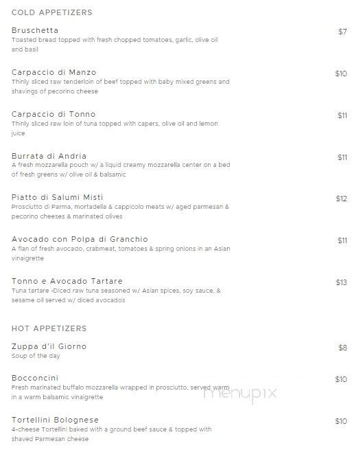 Rafagino Italian Restaurant - Burke, VA menu_pic