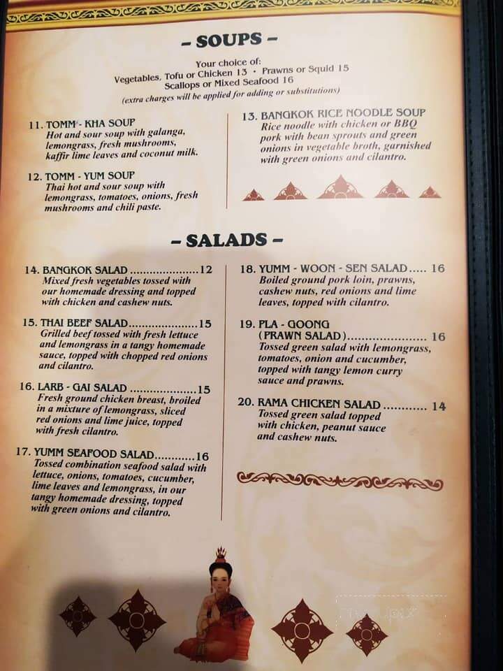 Sawadee Thai Cuisine - Sequim, WA menu_pic
